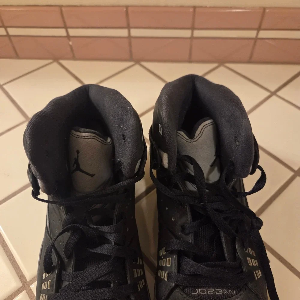 Jordan SC-1 Black Grey Speckled High Top Basketball Shoes 538698-003 Size 11